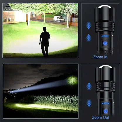 Super XHP160 Powerful Led Flashlight High Power waterproof Torch Light Rechargeable Tactical Flashlight 18650 Usb Camping Lamp