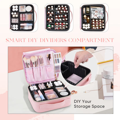 Makeup Bag Professional Cosmetic Brush Case Portable Travel Make Up Bags Waterproof  Manicure Storage Organizer With Delivers